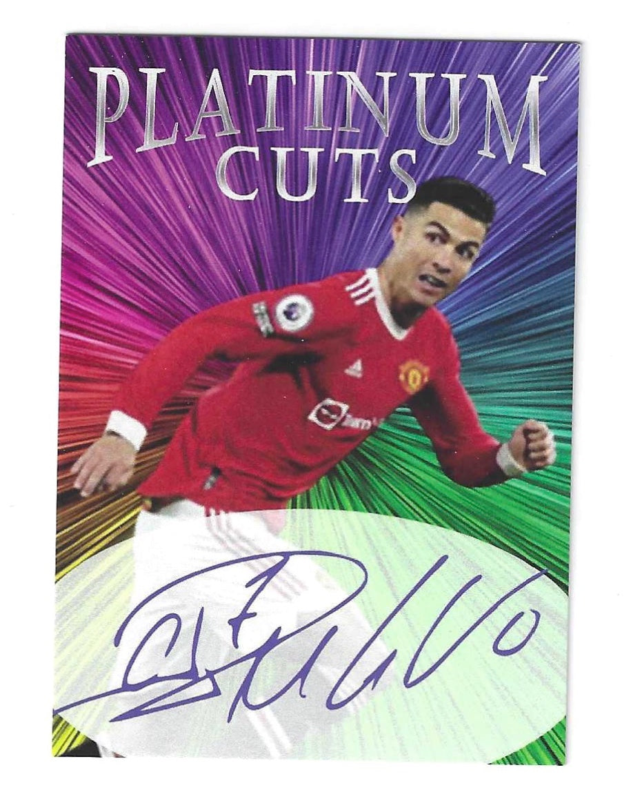 Cristiano Ronaldo Platinum Cuts Card Autograph Facsimile Limited to 1,000