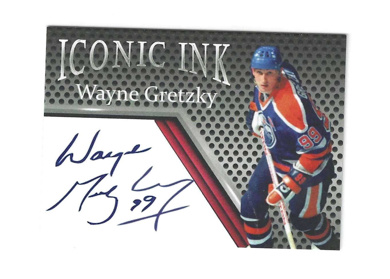 Wayne Gretzky Iconic Ink Facsimile Autograph only 1000 made Edmonton Oilers