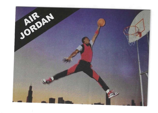 Michael Jordan 1989-90 Air Jordan Nike Promo Card Chicago Bulls Jumpman #2
