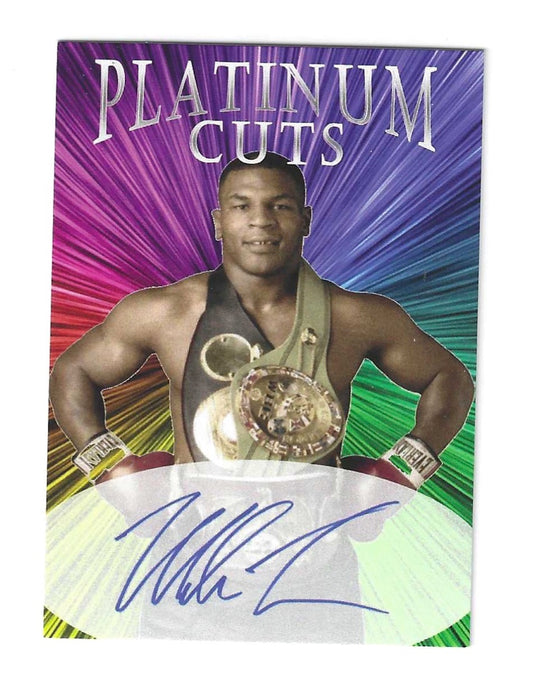 Mike Tyson Platinum Cuts facsimile auto Heavyweight Champion 1000 made