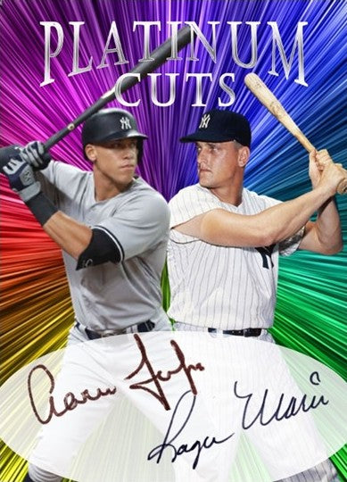 Aaron Judge Roger Maris Platinum Dual Cuts Facsimile Autographs Limited to 1000 made New York Yankees