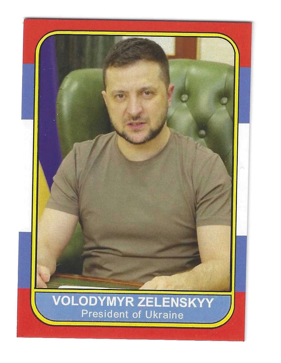 Volodymyr Zelenskyy Sports Journal 1986 Fleer Style custom card only 1000 made